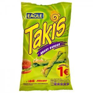 Takis angry burger 100gr. its unique flavor will not leave you indifferent. - eagle