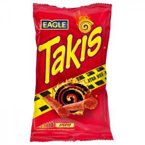 Takis xtra hot 100gr. the most intense and spicy reference for the most daring - eagle