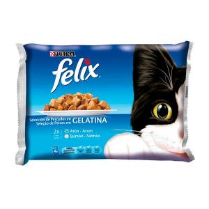 FELIX Selection of Fish in Jelly pack assortment of envelopes 4x100g - Purina