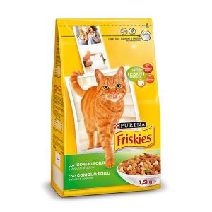 FRISKIES Adult Cat with Rabbit, Chicken and Vegetables 1.5 kg - Purina