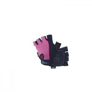 Weightlifting gloves rosa mod. mesh, palm reinforcement in gel. - l - atipick