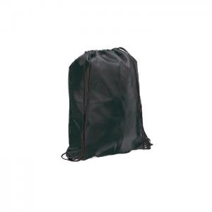 210t polyester backpack bag - black - atipick