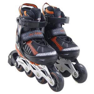 Ge-max adjustable inline skates, aluminum chassis, pu wheels, abec 5 s (32-35) - atipick