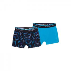 Pack with 2 boxers, sharks mix - punto blanco