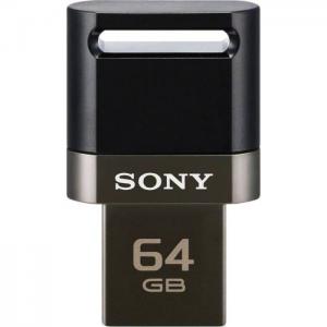 Sony usm64sa3 usb on the go flash drive 64gb black - sony