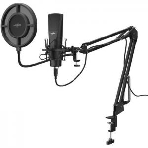 Hama stream 800 hd streaming microphone 128.5cm black - hama