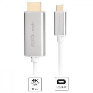 Ezquest usb type-c to hdmi adapter cable 2m white - ezquest