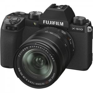 Fujifilm x-s10 mirrorless camera black with xf18-55mm lens - frater