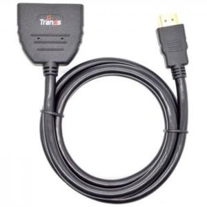 Trands male to dual female hdmi cable 1m white - trands