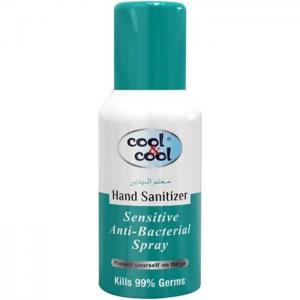 Cool & cool sensitive hand sanitizer spray 120ml - cool & cool