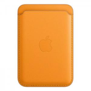 Apple iPhone Leather Wallet with MagSafe - California Poppy - Apple