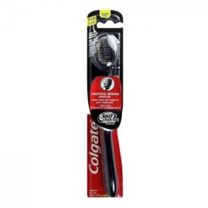 Colgate 360 Black Charcoal Toothbrush - Medium - Colgate