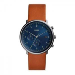 Fossil fs5486 mens watch - chase timer chronograph luggage leather - fossil