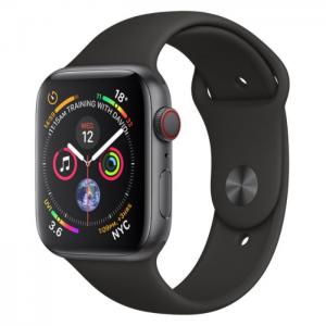 Apple apple watch series 4 gps 40mm space grey aluminium case with black sport band - apple
