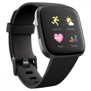 Fitbit versa fitness watch - black - fitbit