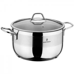 Sofram cookware deep casserole with glass lid 5.5l - sofram