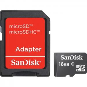Sandisk sdsdqm016gb35a micro sd card 16gb w/ adaptor - sandisk