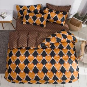 King size bedding set of 6 pcs rhombs design - deals for less