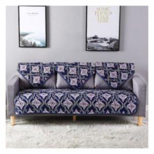 Three seater reversible 4 pieces sofa cover bohemian design - deals for less