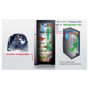 Hitachi bottom freezer 410 litres rbg410puk6xxgr - hitachi