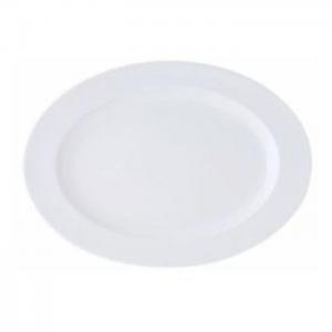 Ariane brasserie oval plate white 22x16cm - ariane