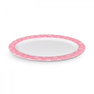Mala platter 14 inch pink/white - mala