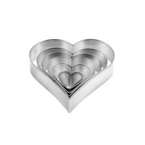 Tescoma heart shape shortcake cutters delicia 2pcs silver - tescoma