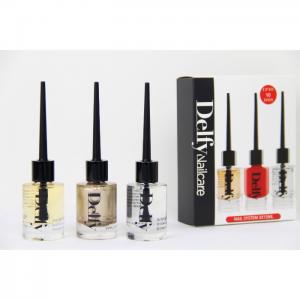 3 nail- system box base, top and carnaval 1029a - delfy cosmetics