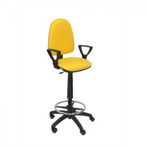 Office stool ayna bali yellow fixed arms