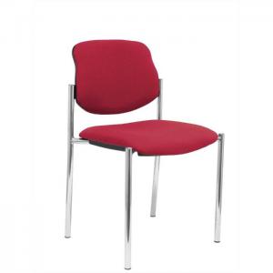 Fixed office chair villalgordo bali garnet chrome chassis