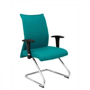 Office chair albacete confidant light green bali sled base