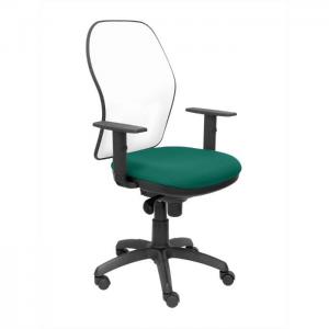 Office chair jorquera white mesh green bali seat