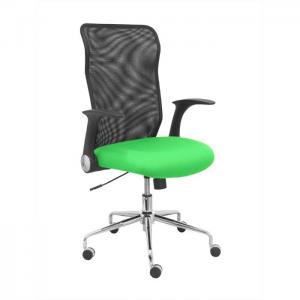 Office chair minaya black mesh backrest bali pistachio green seat