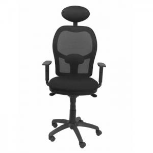 Office chair jorquera black mesh bali black seat with fixed headboard