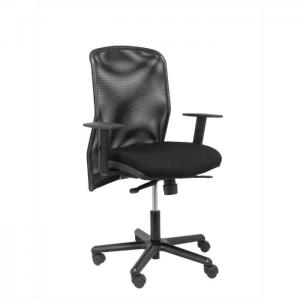 Office chair criptana black mesh bali seat black adjustable arms