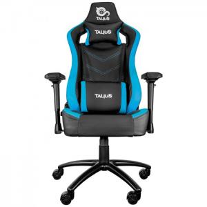 Talius vulture black/blue butterfly gaming chair, nylon base, nylon wheels, 4d