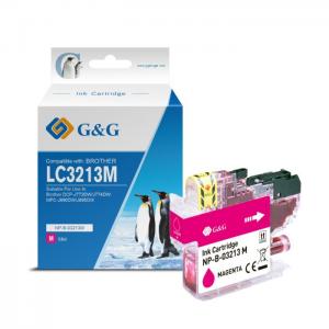 Compatible g&g brother lc3213/lc3211 v4 magenta ink - replaces lc3213m/lc3211m