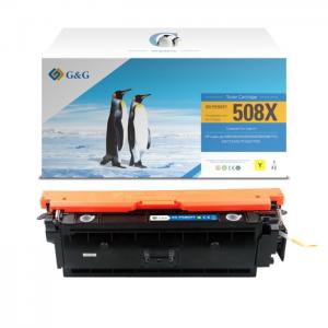 Compatible g&g canon 040h yellow toner - replaces 0455c001/0454c001