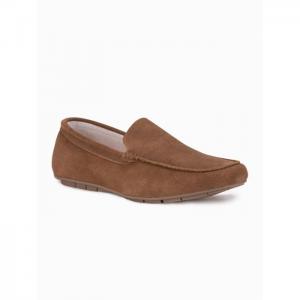 Men's moccasins shoes t341 - brown - ombre clothing