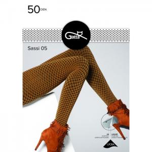 Sassi 05 Gatta 50 DEN Honey-Nero tights - Gatta