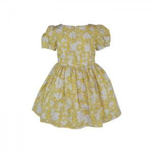 Aria: peridot floral dress - little lord & lady
