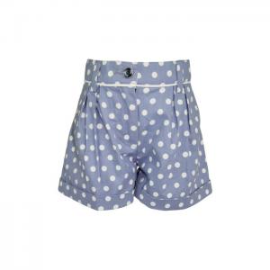 Evelyn: periwinkle spot shorts - little lord & lady