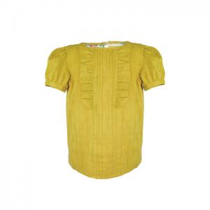 Tilly: peridot frill blouse - little lord & lady