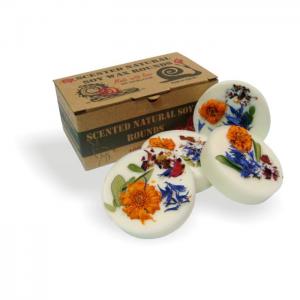 Natural soy wax scented rounds, 130g/4.6 oz - vanilla - Candle.lv