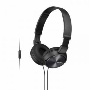 Sony wired headphones - build-in microphone - black - mdr-zx310ap/b - modern electronics sony