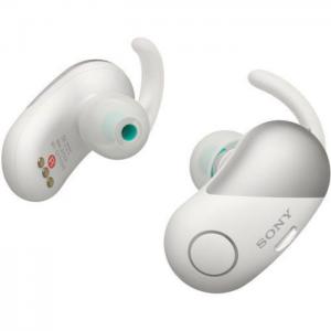 Sony truly wireless headphones - noise cancelling - white - wf-sp700n/w - modern electronics sony