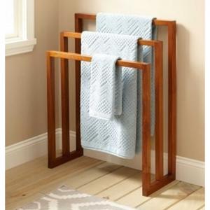 Bath towel holder - wood