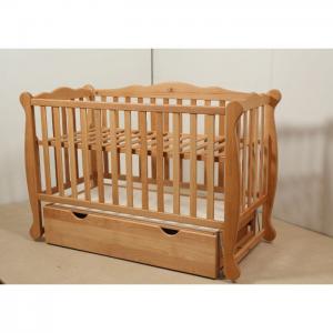 "natali" cot on bearing with drawer (600*1200)(beech) - tm goydalka