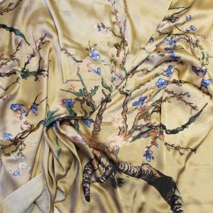 Scarf of semi silk, Beige Japan - Julunggul