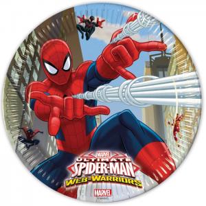 8 paper plates 23cm - ultimate spiderman web warriors - we fiesta